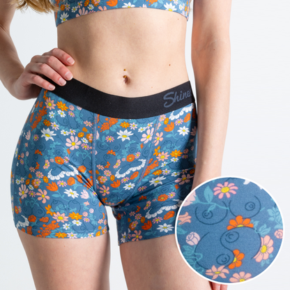 The Gardening Nips | Busty Floral Women’s Boxers