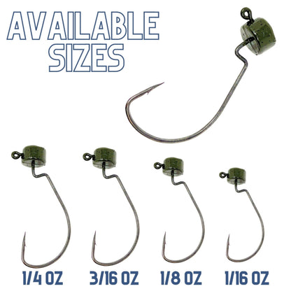 Reaction Tackle Lead Ned Rig - Shroom Jigs (25-Pack)