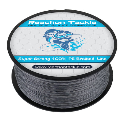 Reaction Tackle Braided Fishing Line - Gray