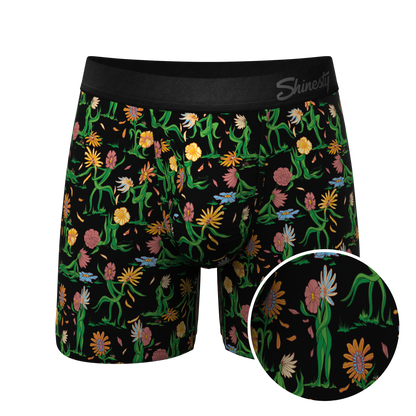 The Garden Of Breedin | Flower Print Ball Hammock® Pouch Underwear With Fly