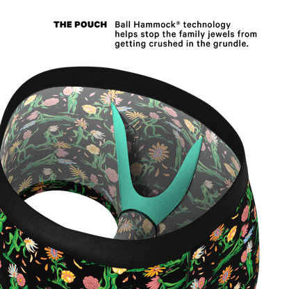 The Garden Of Breedin | Flower Print Ball Hammock® Pouch Trunks Underwear