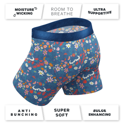 The Gardening Nips | Busty Floral Ball Hammock® Pouch Underwear