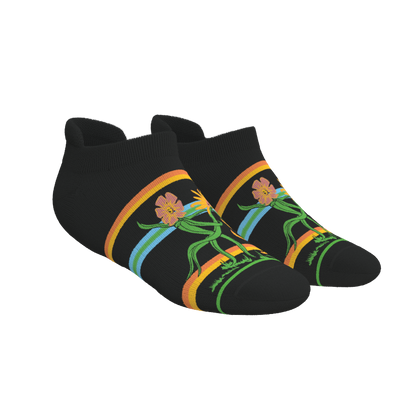 The Garden of Breedin | Naughty Floral Heel Hammock™ Ankle Socks