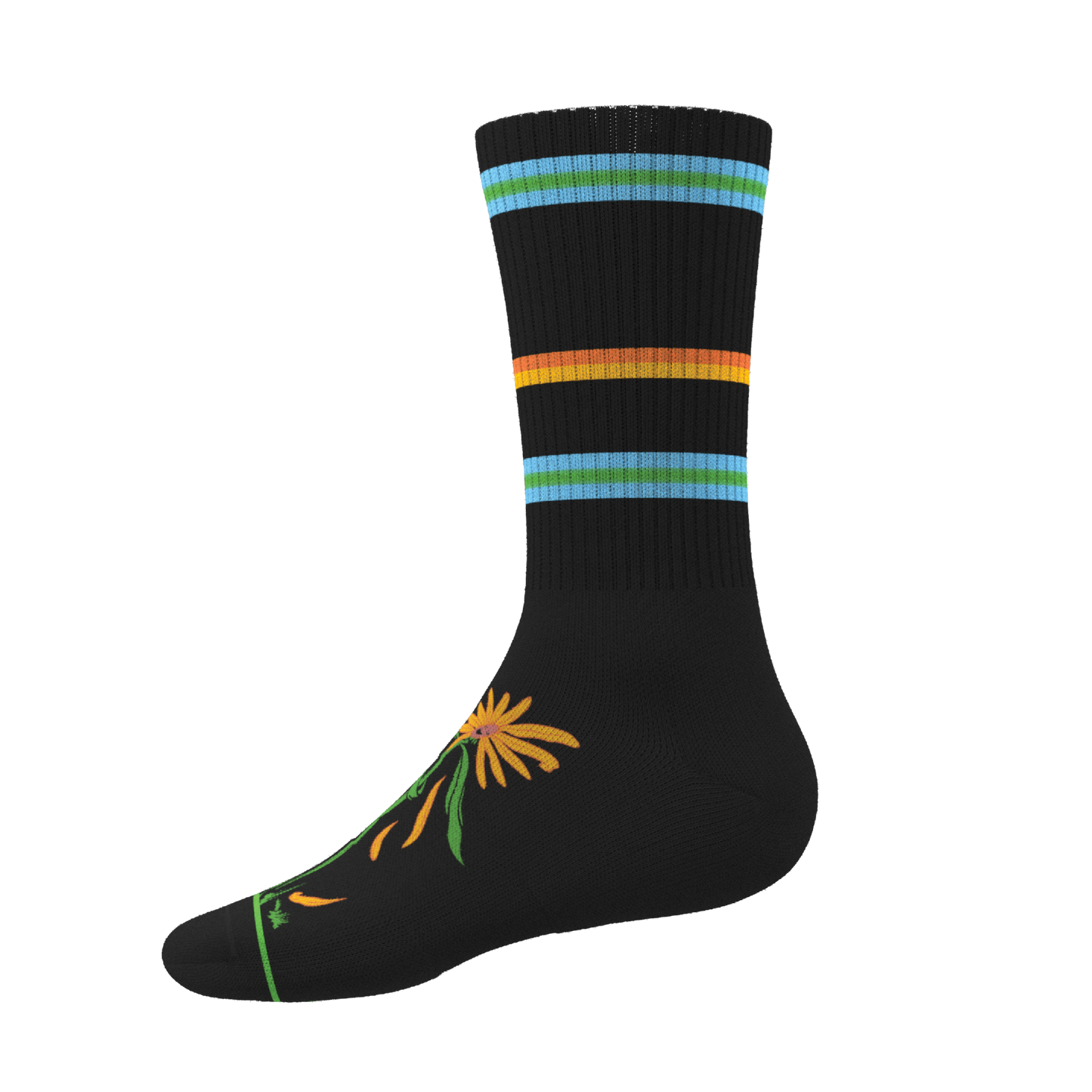 The Garden of Breedin | Naughty Floral Heel Hammock™ Crew Socks