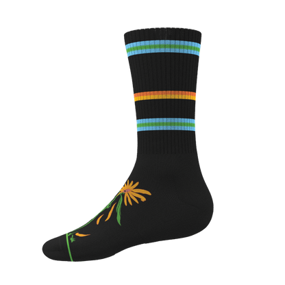 The Garden of Breedin | Naughty Floral Heel Hammock™ Crew Socks