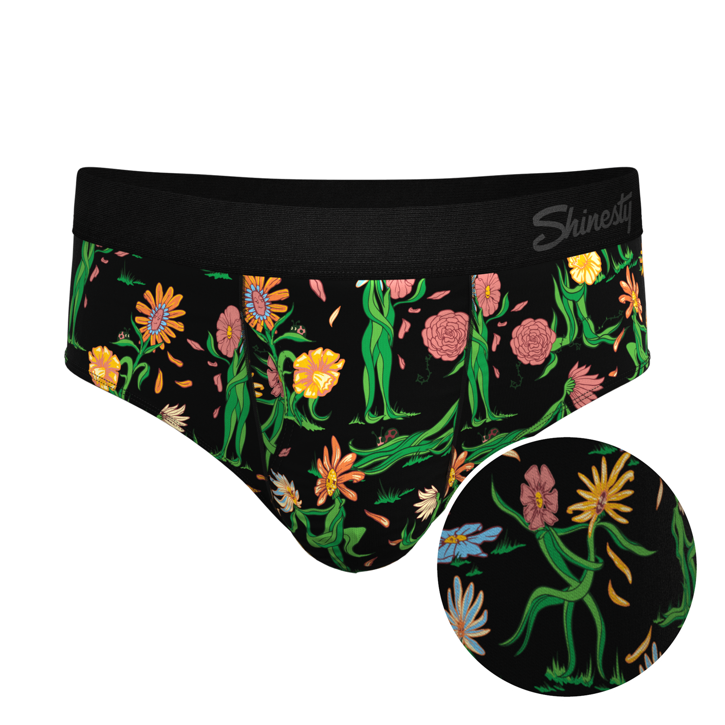 The Garden of Breedin | Flower Print Ball Hammock® Pouch Underwear Briefs