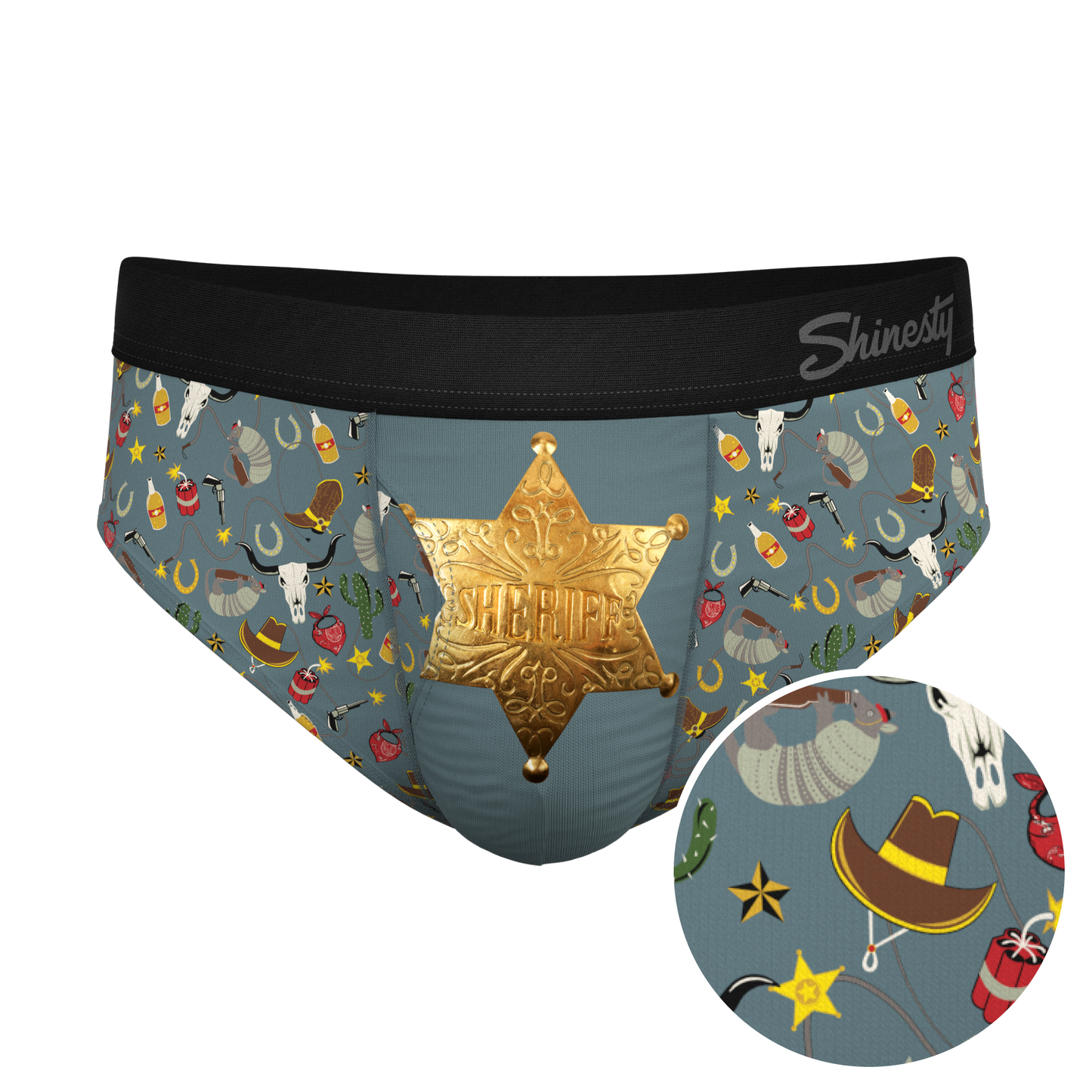 The Giddy Up | Sheriff Badge Ball Hammock® Pouch Underwear Briefs