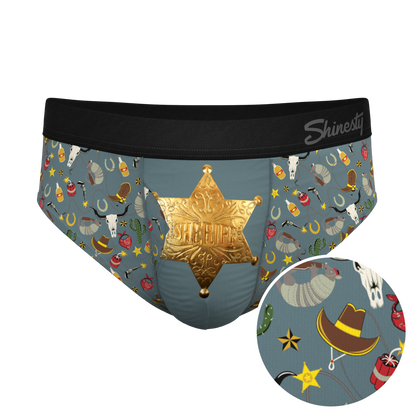 The Giddy Up | Sheriff Badge Ball Hammock® Pouch Underwear Briefs