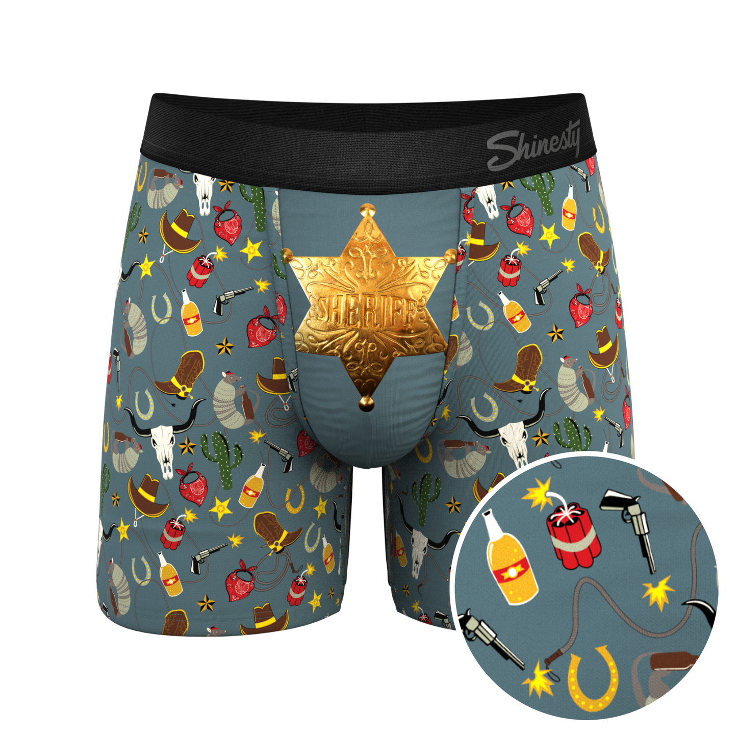 The Giddy Up | Sheriff Badge Ball Hammock® Pouch Underwear