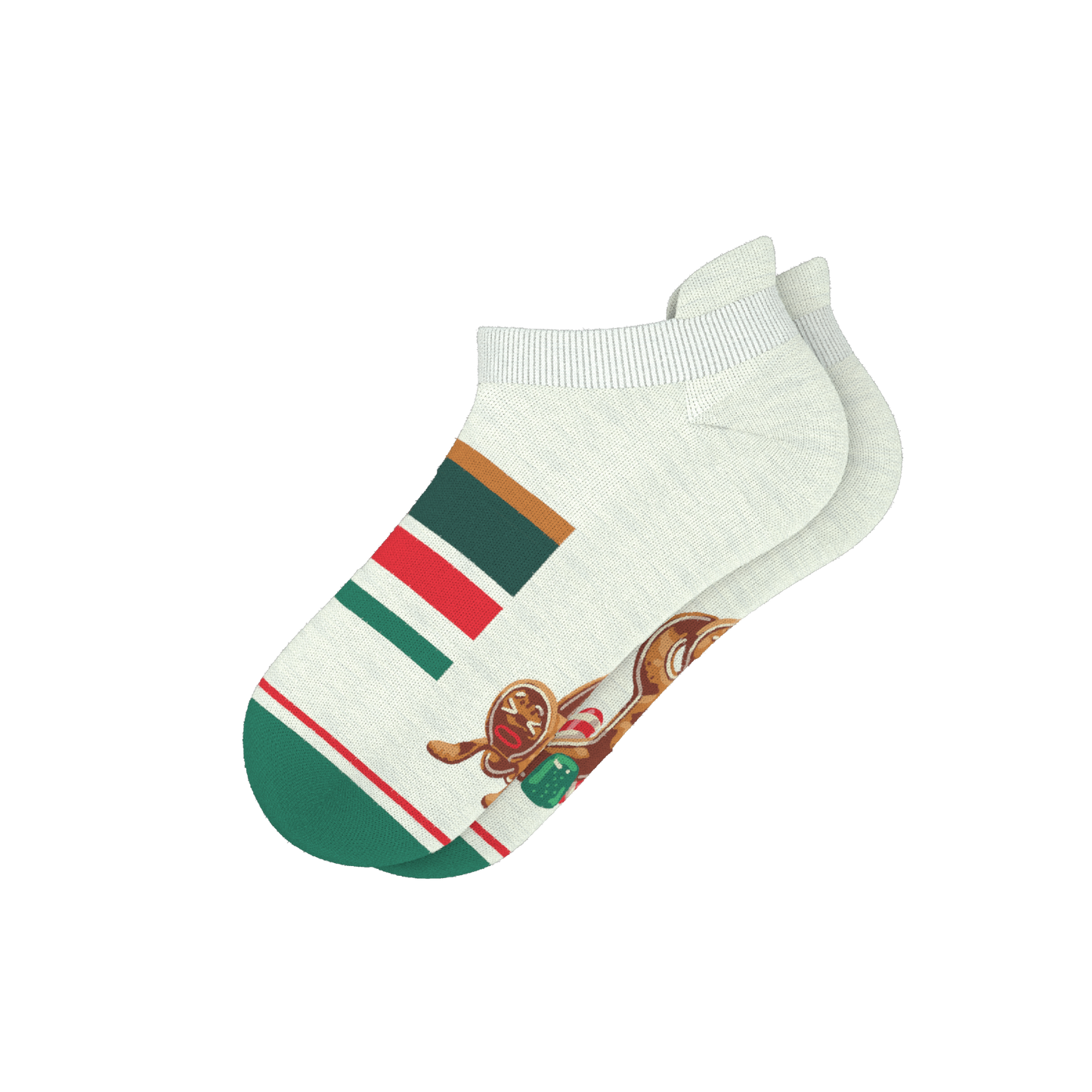 The Ginger Rail | Gingerbread Heel Hammock™ Ankle Socks