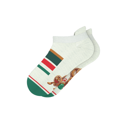 The Ginger Rail | Gingerbread Heel Hammock™ Ankle Socks