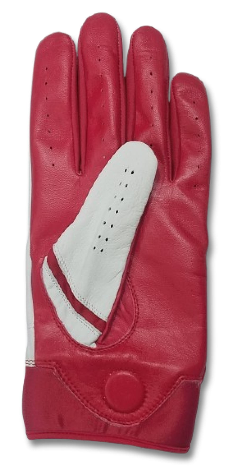 THE BYRD GOLF GLOVE - WHITE / RED