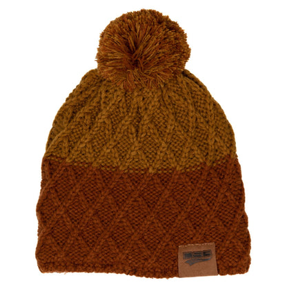 Two-Tone Pom Beanie