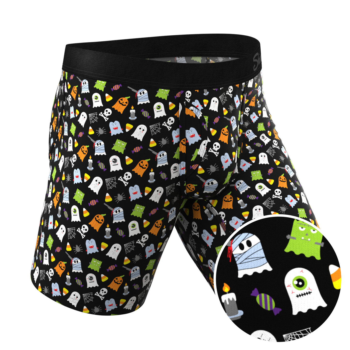 The Good Ghouls | Halloween Themed Long Leg Ball Hammock® Pouch Underwear with Fly