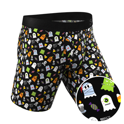 The Good Ghouls | Halloween Themed Long Leg Ball Hammock® Pouch Underwear with Fly