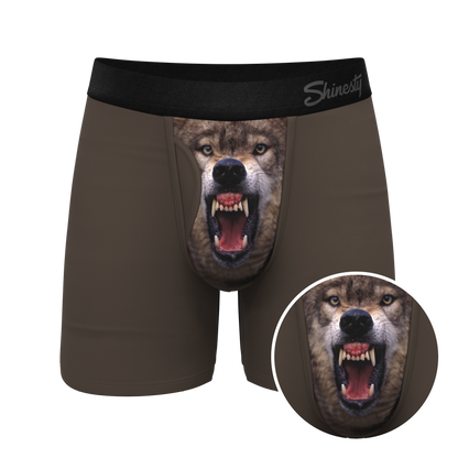 The Grey's Growl | Wolf Ball Hammock® Pouch Underwear With Fly