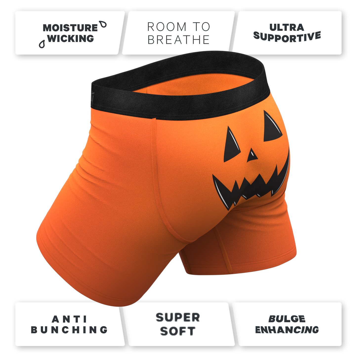 The Good Gourd | Jack O Lantern Ball Hammock® Pouch Underwear