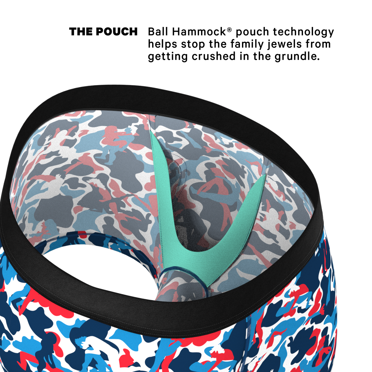 The Grand Finale | USA Camouflage Ball Hammock® Pouch Trunk Underwear