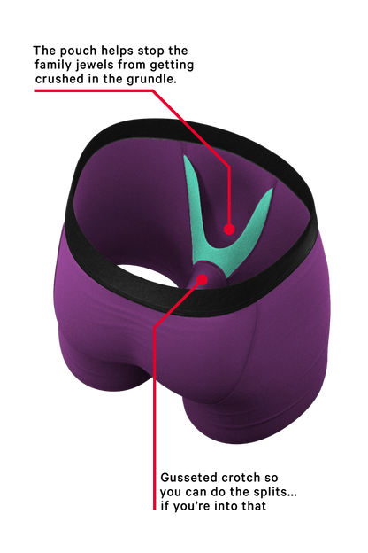 The Grape Jelly | Solid Purple Ball Hammock® Pouch Underwear