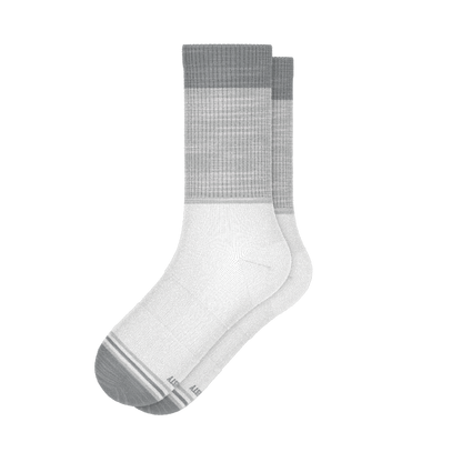 The Gray Matter | Tri Color Block Heel Hammock™ Crew Socks