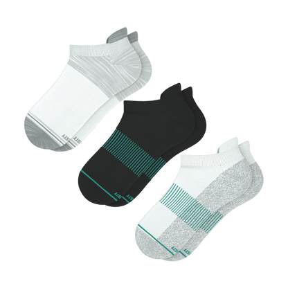 Versatile Solids Mix Pack | Grey Color Block and Solids Heel Hammock™ Ankle Socks 3 Pack