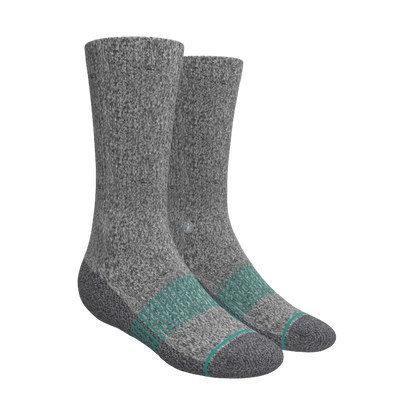 Versatile Solids Mix Pack | Grey Color Block and Solids Heel Hammock™ Crew Socks 3 Pack