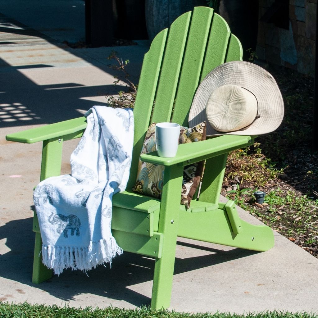 New Tradition Folding Adirondack Chair by ResinTeak