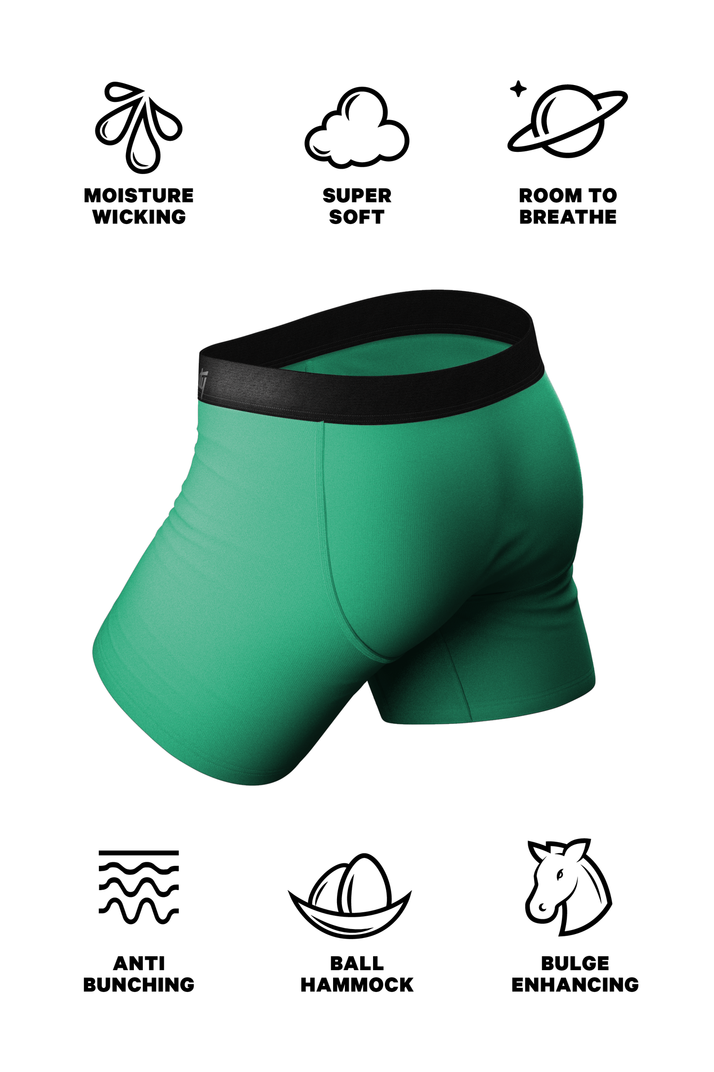 The Green Boys | Men's Green Ball Hammock® Pouch Underwear With Fly