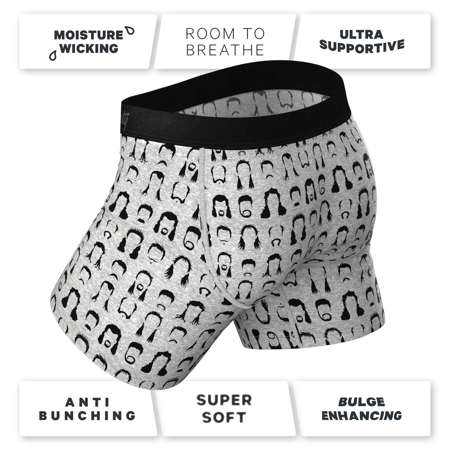 The Hair Down There | Mullet Ball Hammock® Pouch Underwear