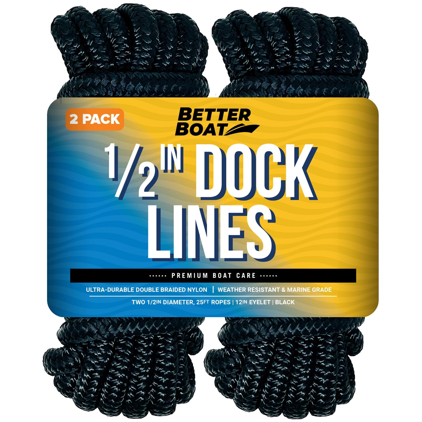 1/2 Dock Lines 25FT