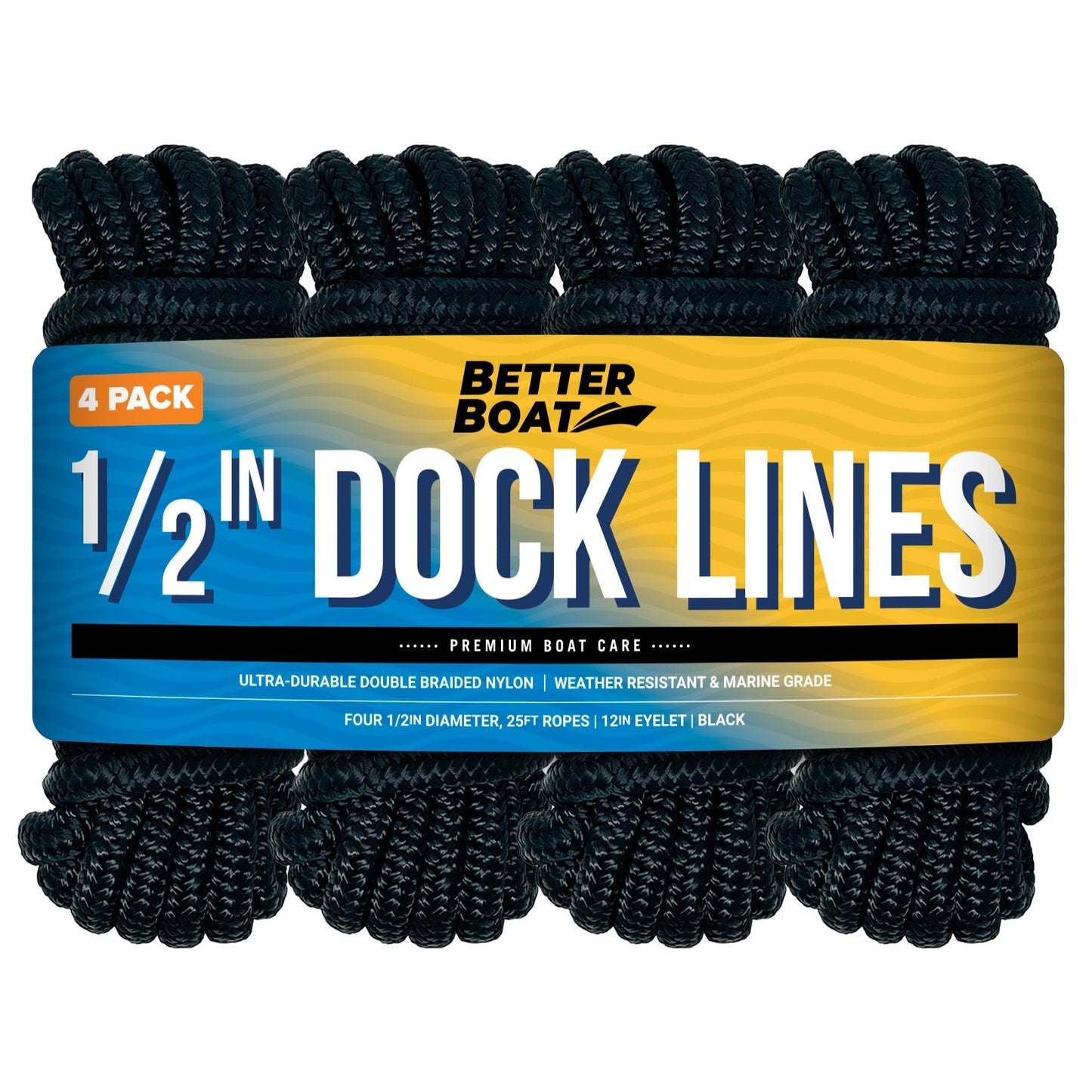 1/2 Dock Lines 25FT