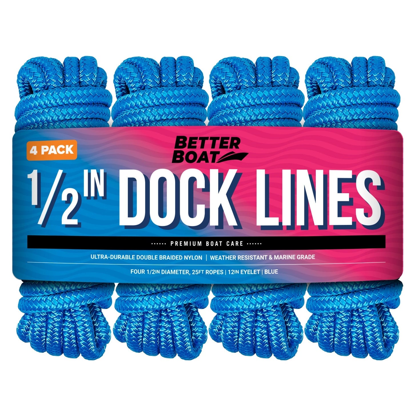 1/2 Dock Lines 25FT