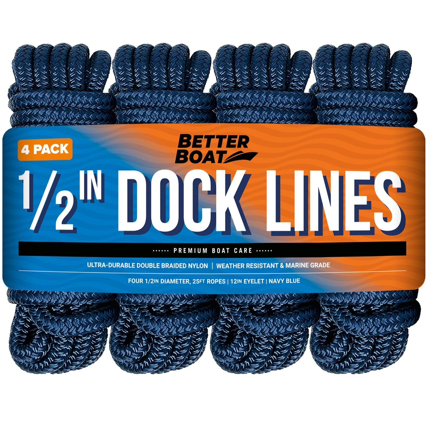 1/2 Dock Lines 25FT