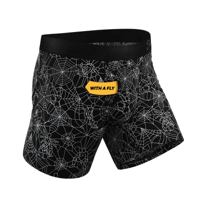 The Harlot's Web | Naughty Spider Web Ball Hammock® Pouch Underwear With Fly