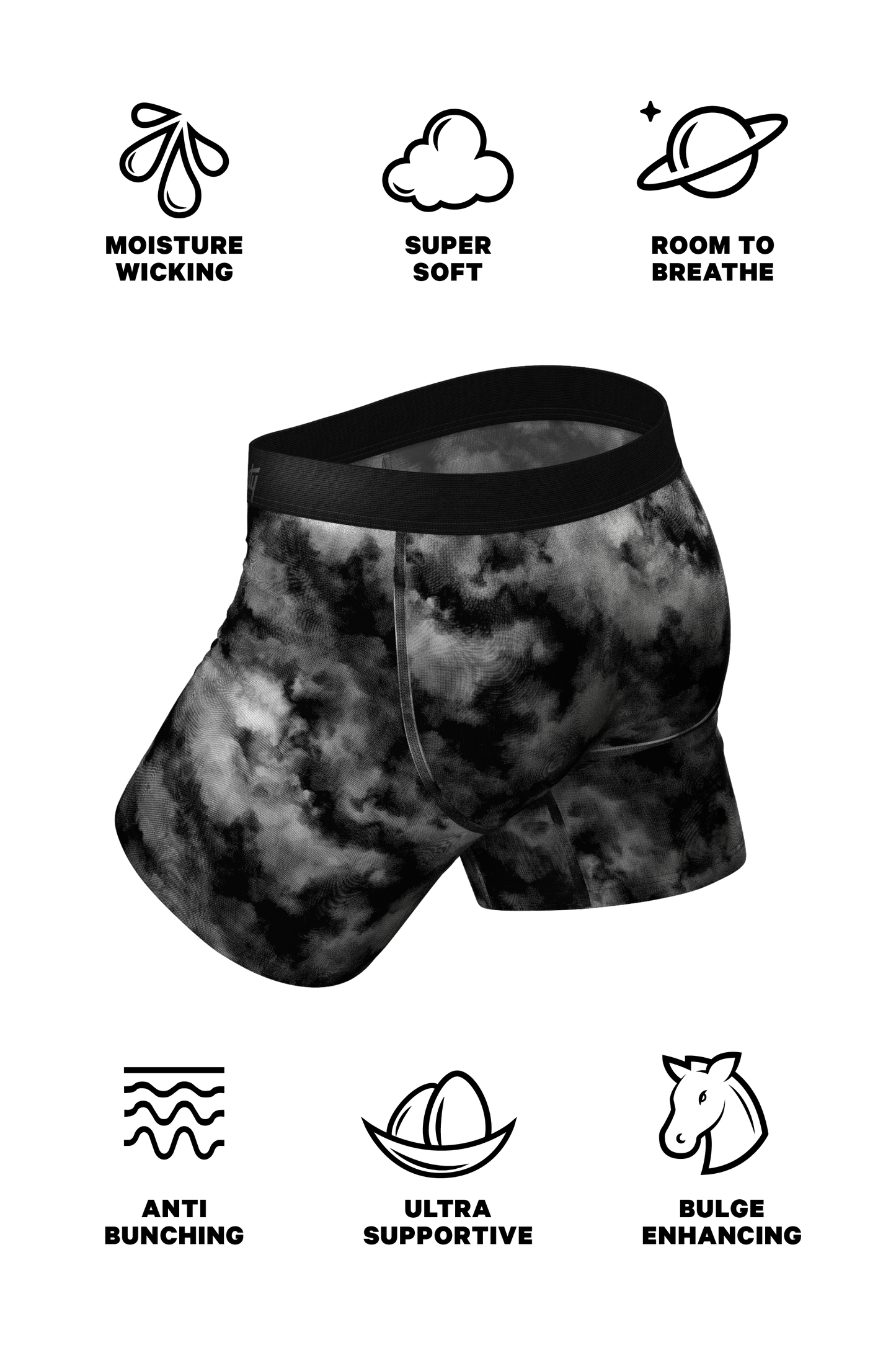 The Haze on the Bae | Smoke Printed Ball Hammock® Pouch Underwear