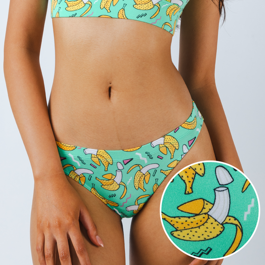 The Health Class | Retro Banana Modal Bikini Underwear