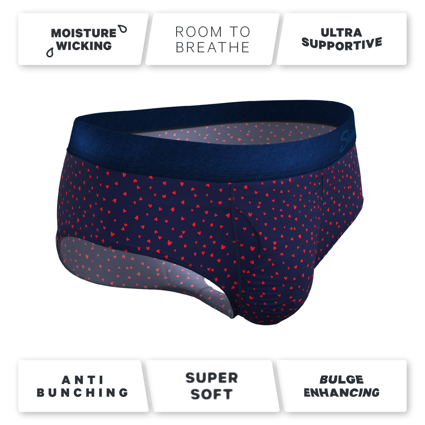 The Heartthrob | Tiny Hearts Valentines Day Ball Hammock® Pouch Underwear Briefs