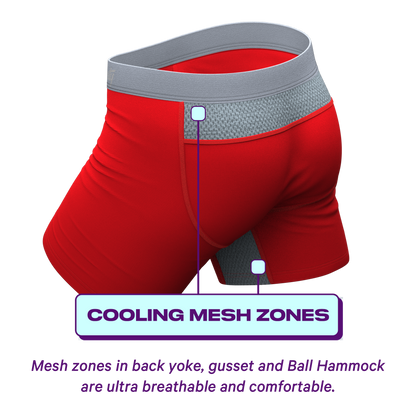 The High Caliber | Red paradICE™ Cooling Ball Hammock® Pouch Underwear