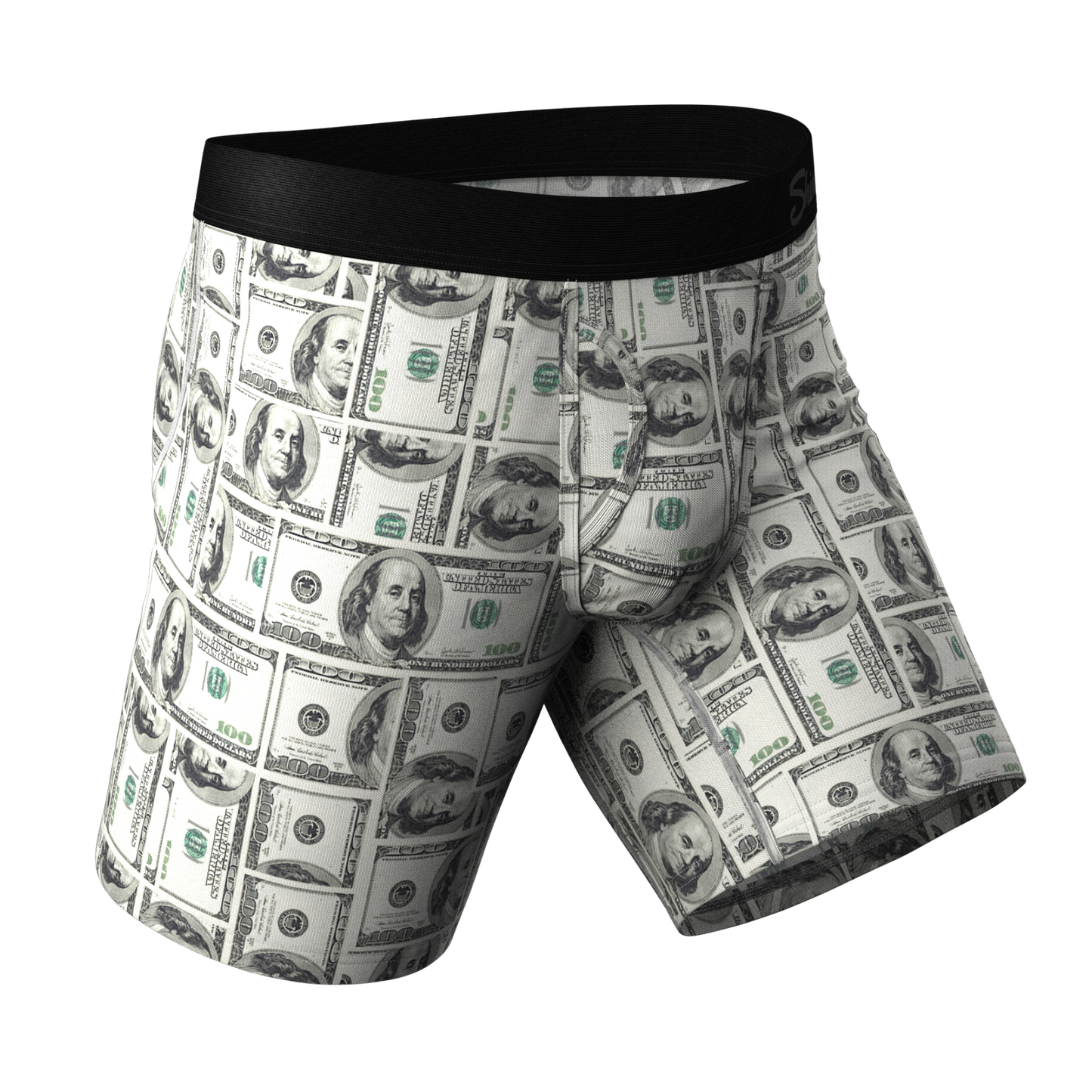 The High Roller | Money Long Leg Ball Hammock® Pouch Underwear With Fly