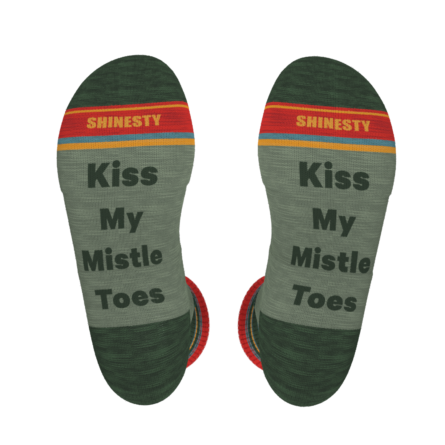 The Holiday Smooch | Western Holiday Heel Hammock™ Crew Socks