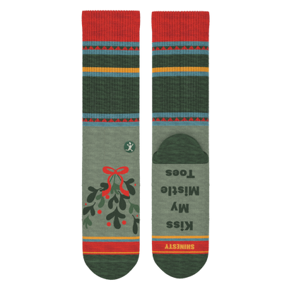 The Holiday Smooch | Western Holiday Heel Hammock™ Crew Socks