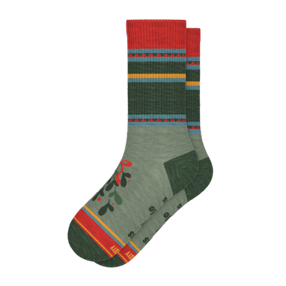 The Holiday Smooch | Western Holiday Heel Hammock™ Crew Socks