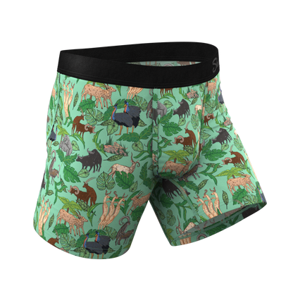 The Hornography | Tropical Animals Ball Hammock® Pouch Underwear