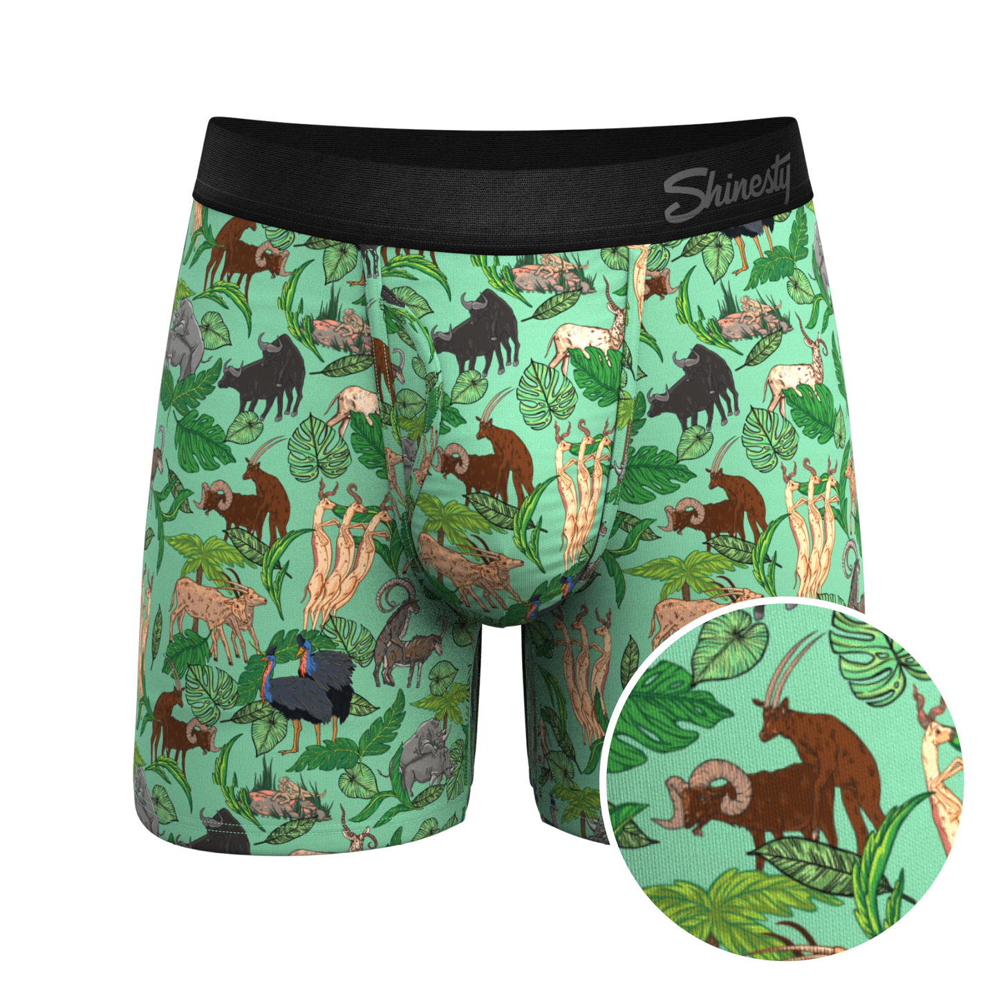 The Hornography | Tropical Animals Ball Hammock® Pouch Underwear With Fly