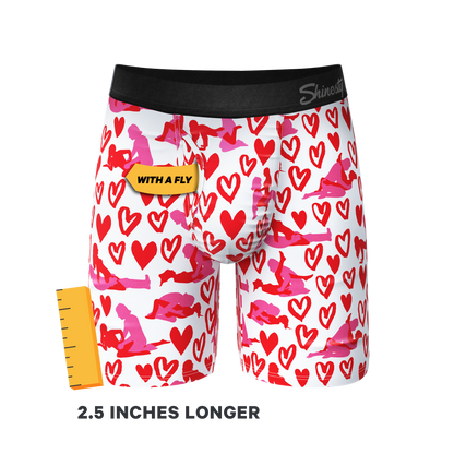 The Hot-Blooded Handbook | Valentines Long Leg Ball Hammock® Pouch Underwear With Fly