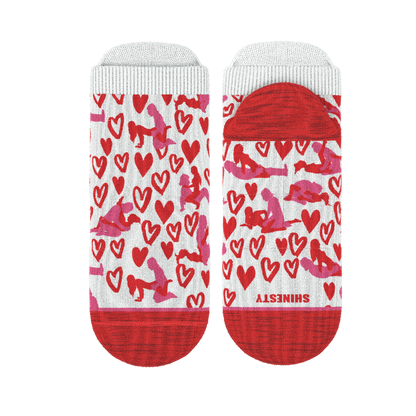 The Hot-Blooded Handbook | Valentine's Day Heel Hammock™ Ankle Socks