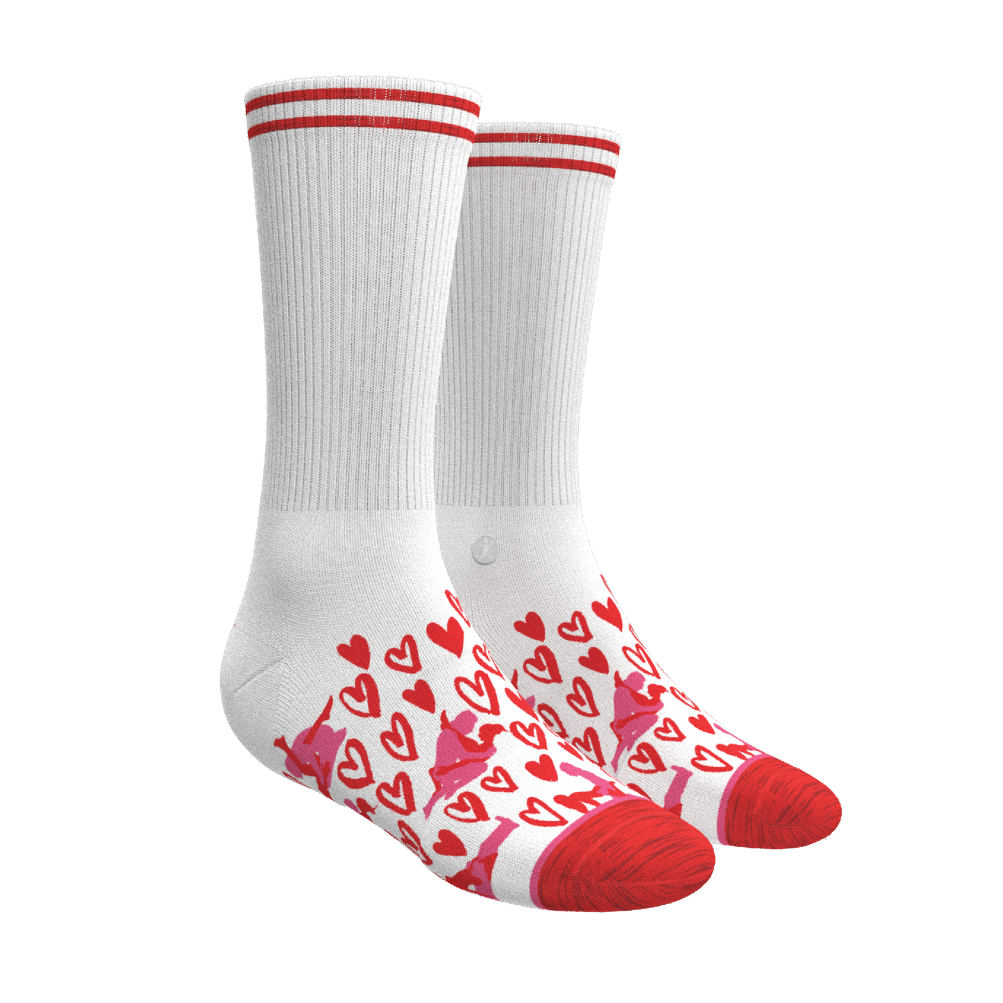 The Hot-Blooded Handbook | Valentine's Day Heel Hammock™ Crew Socks