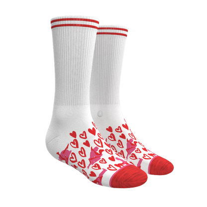 The Hot-Blooded Handbook | Valentine's Day Heel Hammock™ Crew Socks