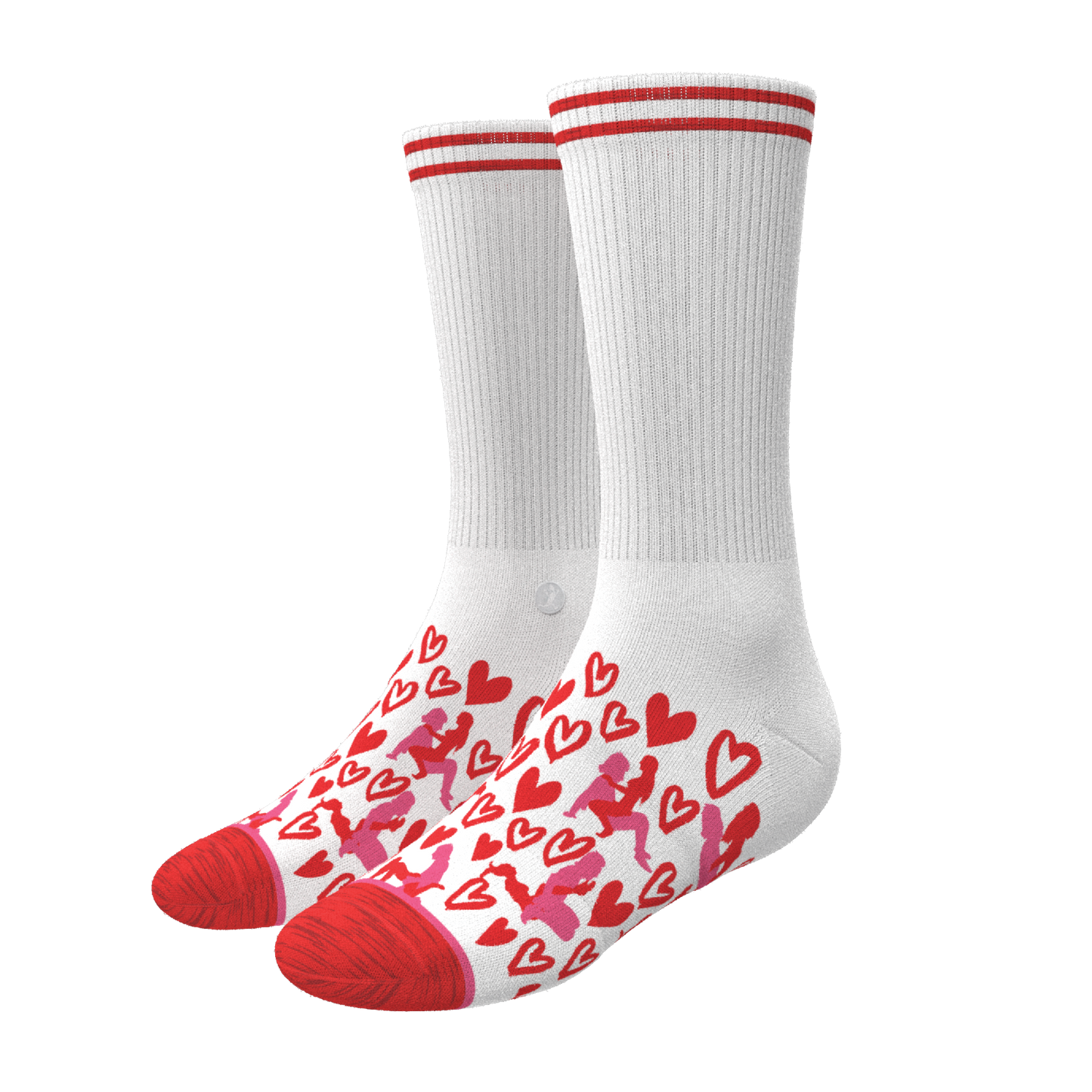 The Hot-Blooded Handbook | Valentine's Day Heel Hammock™ Crew Socks