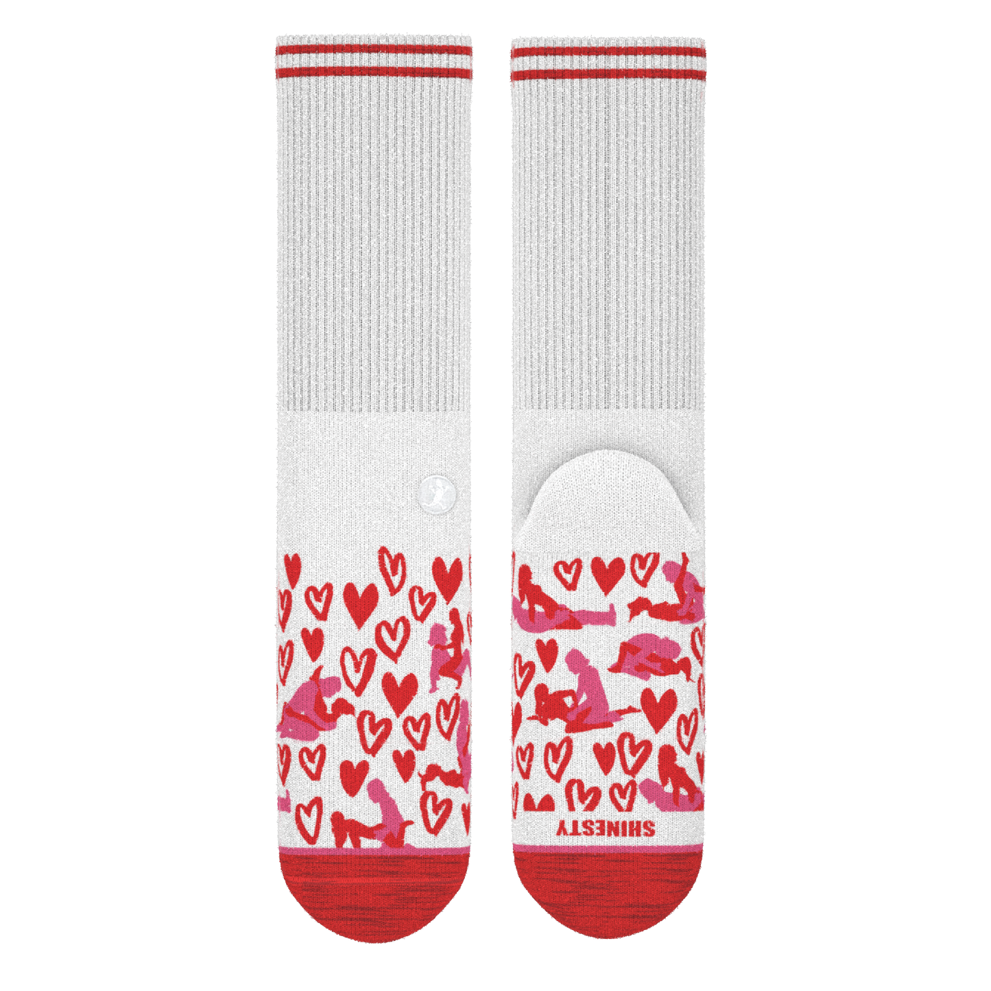 The Hot-Blooded Handbook | Valentine's Day Heel Hammock™ Crew Socks